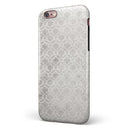 Micro Faded Black and White Damask Pattern iPhone 6/6s or 6/6s Plus 2-Piece Hybrid INK-Fuzed Case