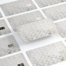 Micro Faded Black and White Damask Pattern - Premium Protective Decal Skin-Kit for the Apple Credit Card