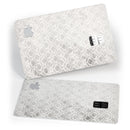 Micro Faded Black and White Damask Pattern - Premium Protective Decal Skin-Kit for the Apple Credit Card