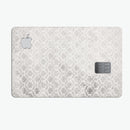 Micro Faded Black and White Damask Pattern - Premium Protective Decal Skin-Kit for the Apple Credit Card
