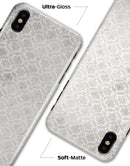 Micro Faded Black and White Damask Pattern - iPhone X Clipit Case