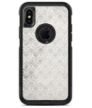 Micro Faded Black and White Damask Pattern - iPhone X OtterBox Case & Skin Kits