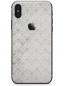 Micro Faded Black and White Damask Pattern - iPhone X Skin-Kit
