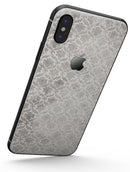 Micro Faded Black and White Damask Pattern - iPhone X Skin-Kit