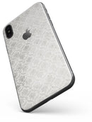 Micro Faded Black and White Damask Pattern - iPhone X Skin-Kit