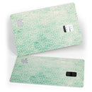 Micro Faded Green Damask Pattern - Premium Protective Decal Skin-Kit for the Apple Credit Card