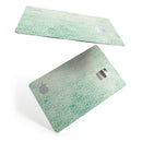 Micro Faded Green Damask Pattern - Premium Protective Decal Skin-Kit for the Apple Credit Card