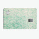Micro Faded Green Damask Pattern - Premium Protective Decal Skin-Kit for the Apple Credit Card