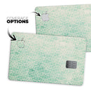 Micro Faded Green Damask Pattern - Premium Protective Decal Skin-Kit for the Apple Credit Card