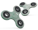 Micro Faded Green Damask Pattern Full-Body Fidget Spinner Skin-Kit