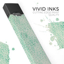 Micro Faded Green Damask Pattern - Premium Decal Protective Skin-Wrap Sticker compatible with the Juul Labs vaping device