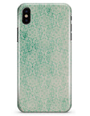 Micro Faded Green Damask Pattern - iPhone X Clipit Case