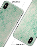 Micro Faded Green Damask Pattern - iPhone X Clipit Case