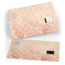 Micro Faded Maroon Rococo Pattern - Premium Protective Decal Skin-Kit for the Apple Credit Card