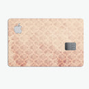 Micro Faded Maroon Rococo Pattern - Premium Protective Decal Skin-Kit for the Apple Credit Card