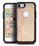 Micro Faded Maroon Rococo Pattern - iPhone 7 or 7 Plus Commuter Case Skin Kit