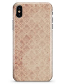 Micro Faded Maroon Rococo Pattern - iPhone X Clipit Case