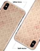 Micro Faded Maroon Rococo Pattern - iPhone X Clipit Case