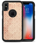 Micro Faded Maroon Rococo Pattern - iPhone X OtterBox Case & Skin Kits