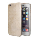 Micro Faded Tan Damask Pattern iPhone 6/6s or 6/6s Plus 2-Piece Hybrid INK-Fuzed Case