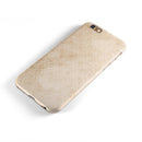 Micro Faded Tan Damask Pattern iPhone 6/6s or 6/6s Plus 2-Piece Hybrid INK-Fuzed Case
