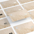 Micro Faded Tan Damask Pattern - Premium Protective Decal Skin-Kit for the Apple Credit Card