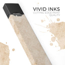 Micro Faded Tan Damask Pattern - Premium Decal Protective Skin-Wrap Sticker compatible with the Juul Labs vaping device
