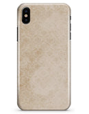 Micro Faded Tan Damask Pattern - iPhone X Clipit Case