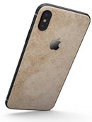 Micro Faded Tan Damask Pattern - iPhone X Skin-Kit