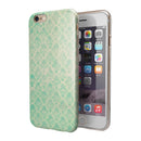 Micro Faded Teal Rococo Pattern iPhone 6/6s or 6/6s Plus 2-Piece Hybrid INK-Fuzed Case