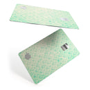 Micro Faded Teal Rococo Pattern - Premium Protective Decal Skin-Kit for the Apple Credit Card