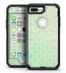 Micro Faded Teal Rococo Pattern - iPhone 7 Plus/8 Plus OtterBox Case & Skin Kits