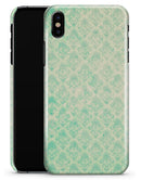 Micro Faded Teal Rococo Pattern - iPhone X Clipit Case