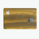 Micro Gold Watercolor Strokes - Premium Protective Decal Skin-Kit for the Apple Credit Card