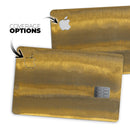 Micro Gold Watercolor Strokes - Premium Protective Decal Skin-Kit for the Apple Credit Card