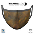 Micro Golden Carnation Petals - Made in USA Mouth Cover Unisex Anti-Dust Cotton Blend Reusable & Washable Face Mask with Adjustable Sizing for Adult or Child