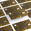 Micro Golden Catipillar Fur V1 - Premium Protective Decal Skin-Kit for the Apple Credit Card