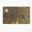 Micro Golden Catipillar Fur V1 - Premium Protective Decal Skin-Kit for the Apple Credit Card