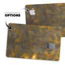 Micro Golden Catipillar Fur V1 - Premium Protective Decal Skin-Kit for the Apple Credit Card