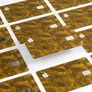 Micro Golden Catipillar Fur V2 - Premium Protective Decal Skin-Kit for the Apple Credit Card