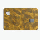 Micro Golden Catipillar Fur V2 - Premium Protective Decal Skin-Kit for the Apple Credit Card