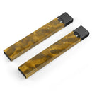 Micro Golden Catipillar Fur V2 - Premium Decal Protective Skin-Wrap Sticker compatible with the Juul Labs vaping device