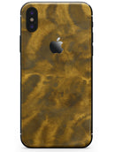 Micro Golden Catipillar Fur V2 - iPhone X Skin-Kit