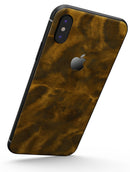 Micro Golden Catipillar Fur V2 - iPhone X Skin-Kit