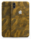 Micro Golden Catipillar Fur V2 - iPhone X Skin-Kit