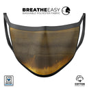 Micro Golden Covers - Made in USA Mouth Cover Unisex Anti-Dust Cotton Blend Reusable & Washable Face Mask with Adjustable Sizing for Adult or Child
