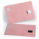 Micro Golden Diamonds Over Pink - Premium Protective Decal Skin-Kit for the Apple Credit Card