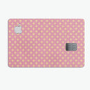 Micro Golden Diamonds Over Pink - Premium Protective Decal Skin-Kit for the Apple Credit Card