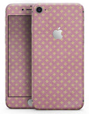 Micro Golden Diamonds Over Pink - Skin-kit for the iPhone 8 or 8 Plus