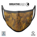 Micro Golden Fibers V1 - Made in USA Mouth Cover Unisex Anti-Dust Cotton Blend Reusable & Washable Face Mask with Adjustable Sizing for Adult or Child